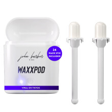 WaxxPod Nose & Ear Hair Waxing Kit – Self-Heating USB-C Mini Wax Pod with 24 Pre-Filled WaxxStix – Safe & Hygienic Nose Wax for Men & Women