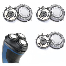 3 Pack Replacement Shaver Heads for Philips SH30/SH50 Series 1000 2000 3000 5000 Electric Trimmer Blades Stainless Steel Cutting Head Men Shaving Com