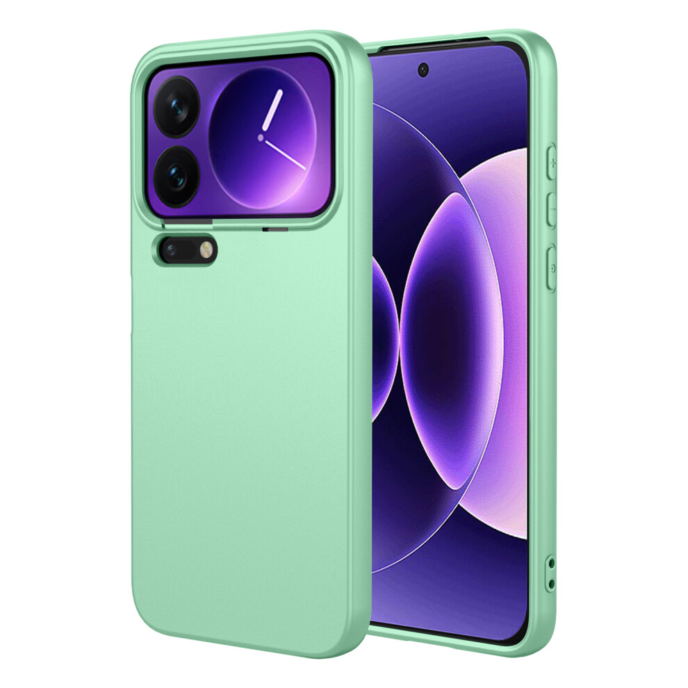 (Matcha ) For Xiaomi 17 Pro Case Liquid Silicone Feel Soft Tpu Protective Phone Cover Green 6914295827843
