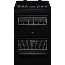 AEG CCX1530ACB Double Oven Electric Cooker with Ceramic Hob - Black -