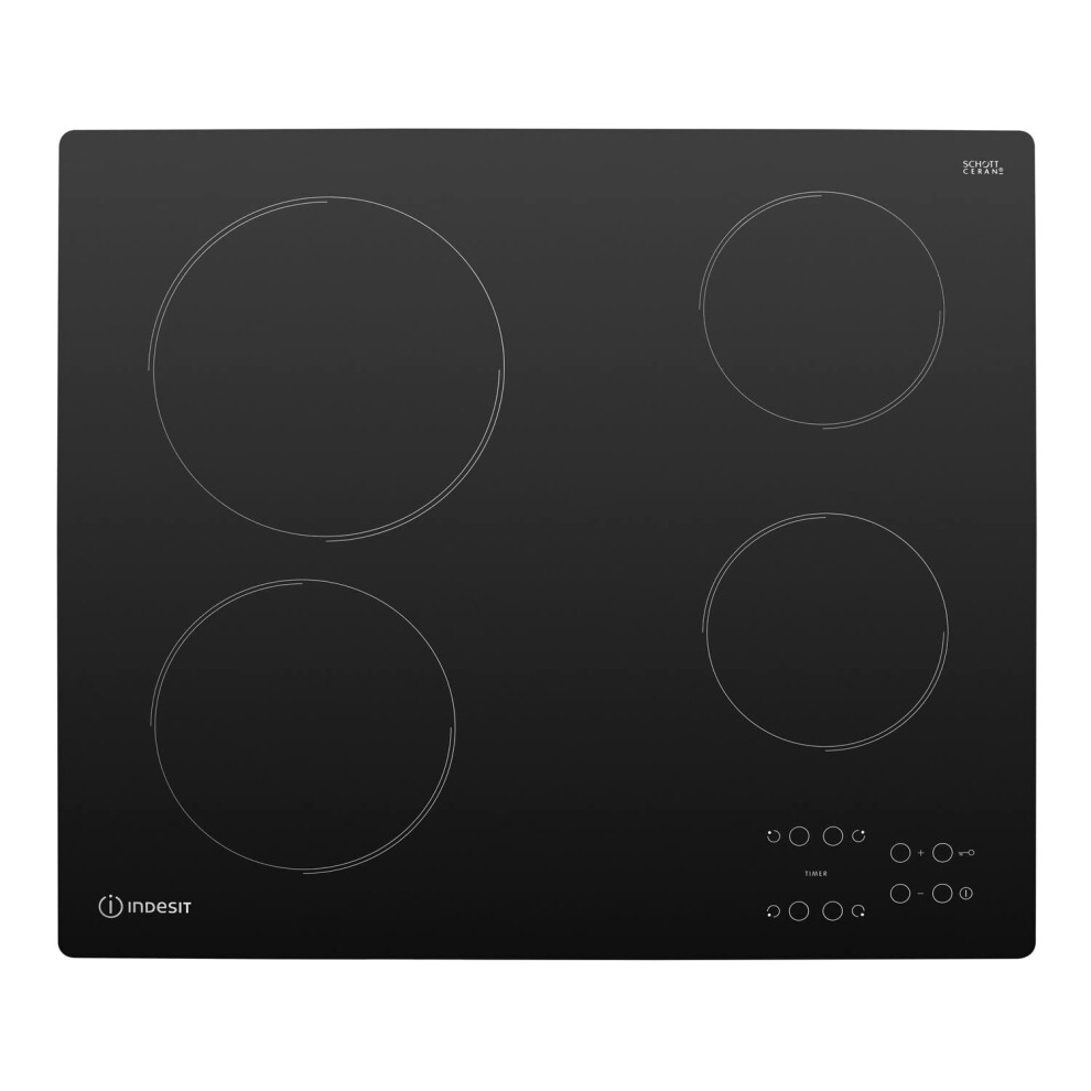 Indesit RI161C 60cm wide 4 Zone Ceramic Hob, Touch Control, 9 Power Levels - Image 10