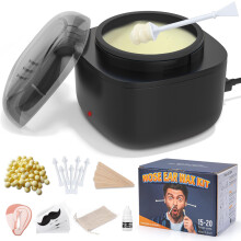 EYUYTU Nose Waxing Kit for Men and Women, Nose Ear Hair Wax Kit with 100g Wax, 40 Sticks, USB Fast Heat, Smart Constant Temp, Upgraded Size, Multi-Ac