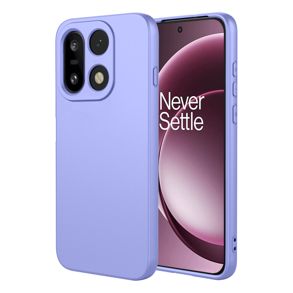 (Purple) For Oneplus 15 5G Case Liquid Silicone Feel Soft Tpu Protective Phone Cover Purple 6914292918902