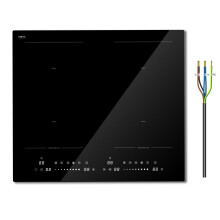 Starcharts 4-Zone Induction Hob, Built-in 4 Burners, Flex Zone + Boost, Slider Touch, Pause, 14 Power Levels, Child Lock, 99-Min Timer, Always-on, Se