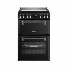Stoves Richmond Deluxe 60cm Dual Fuel Mini Range Cooker - Black - A Ra