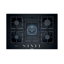 Bosch PPQ7A6B90 Series 6, Built-in Gas hob 75 cm Tempered glass