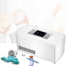 CHGGE Insulin Refrigerator, 2-8 Intelligent Temperature Control + HD LCD Medical Refrigerator, Large Capacity (3-5 Injection Pens),Long Battery Lif