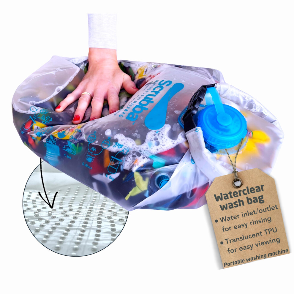 Scrubba Waterclear Wash Bag Portable Washing Machine – Lightweight Man