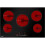 Loops 77cm 8200W 5 Zone Ceramic Burner Electric Hob - Black Glass Touch Control Flush 1