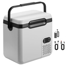 Glacière électrique portable 18 L-Duoku-pour voiture et maison, réfrigérateur compact 12 V/24 V CC et 100-240 V CA