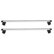 Barres de toit universelles - DUOKU - HJ-RB015-120CM - Aluminium - 120 cm - Charge 75 kg - Rails surélevés & intégrés