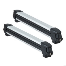 Porte-skis pour Barre de Toit-Duoku-2 Pièces, Support Universel en Aluminium, Adapté à 6 Paires de Skis ou 4 Planches