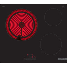 Bosch PKK611BB8E Series 4 Electric Hob - 3 Fireplaces - 60 cm - Power