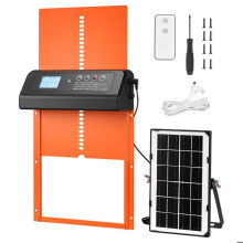 Porte automatique pour poulailler - DUOKU - M6 - Solaire+USB-C - Batterie 2000mAh - Anti-pincement