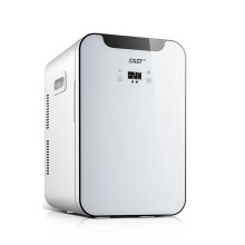 Electric Heater 25L Mini Fridge with Digital Display Cooling and Warming Function Portable Car Refrigerator for Travel Outdoor & Home Use (Cyan/champ