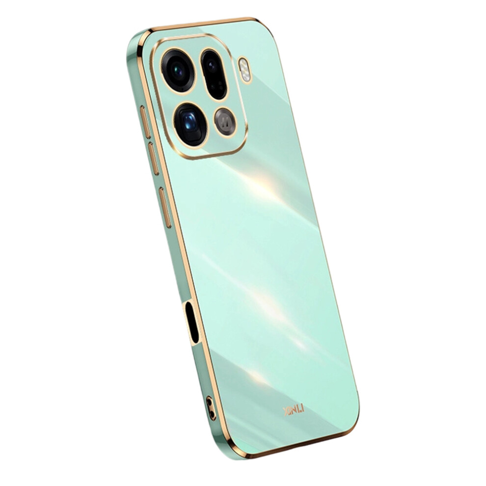 (Cyan) Bulk Purchasing Xinli For Oppo Find X9 Pro 5G Case Tpu Phone Cover With Electroplating Frame Blue 6914292583667