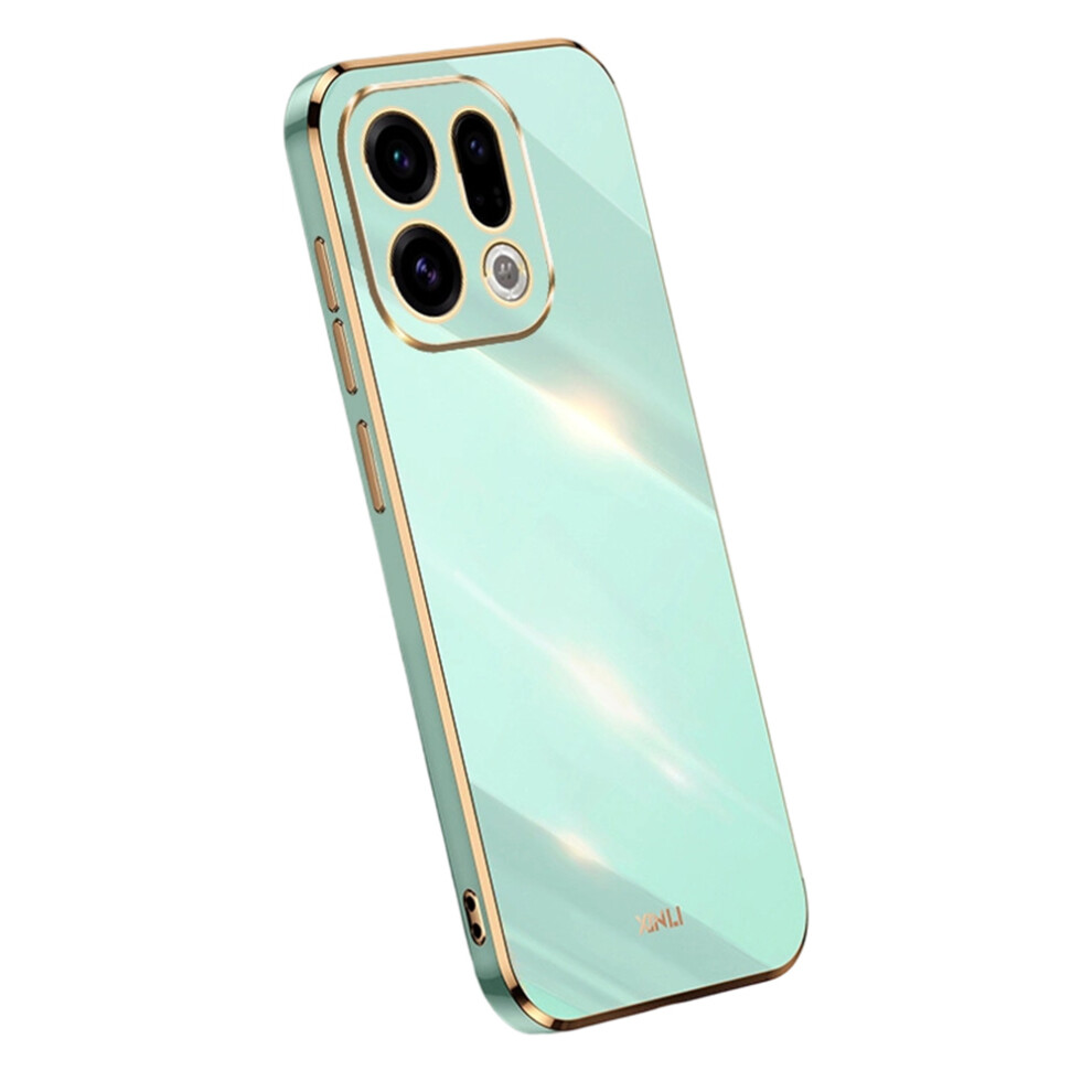 (Cyan) Bulk Purchasing Xinli For Oppo Find X9 5G Case Tpu Phone Cover With Electroplating Frame Blue 6914296614541