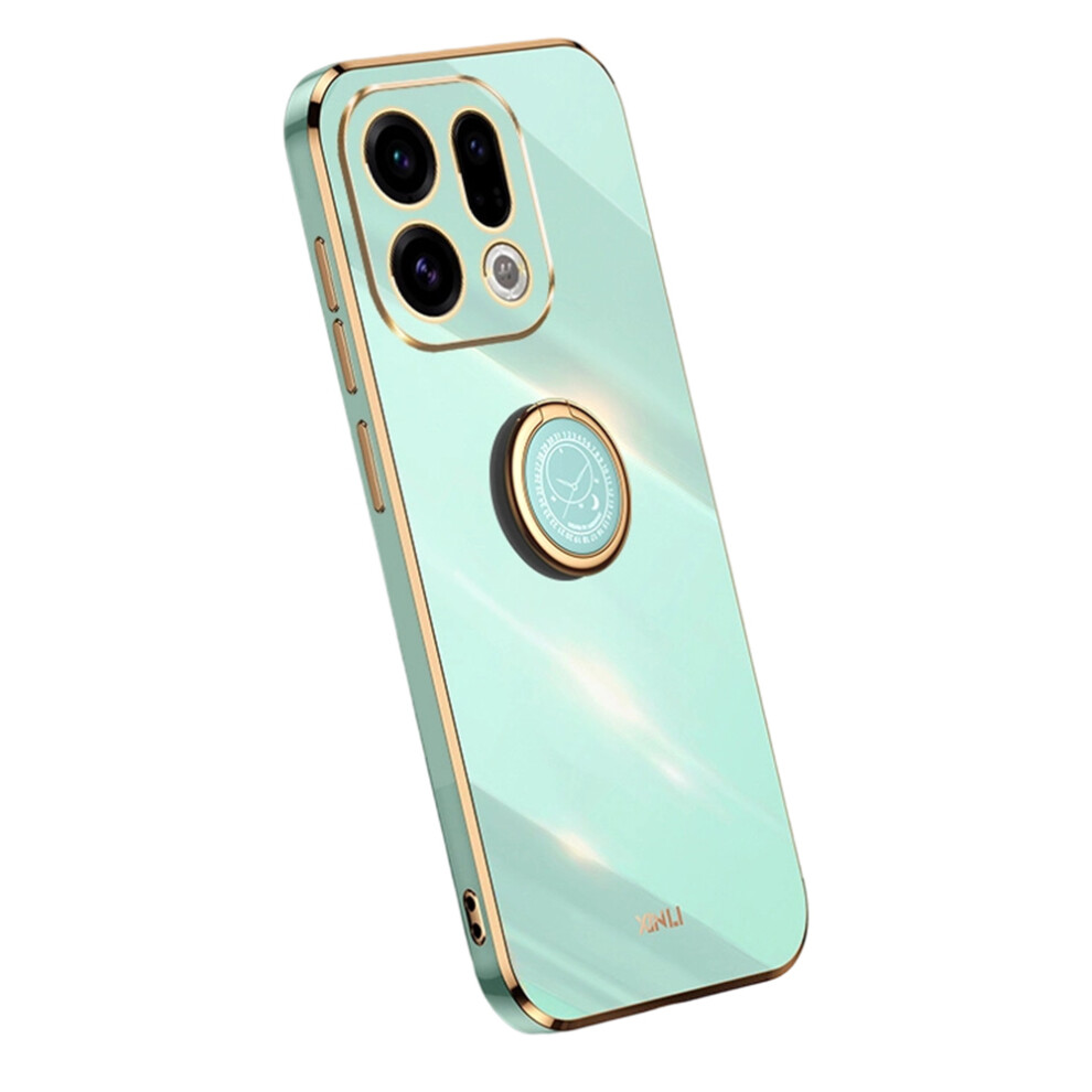 (Cyan) Bulk Purchasing Xinli For Oppo Find X9 5G Case Ring Kickstand Electroplating Tpu Phone Cover Blue 6914292145490