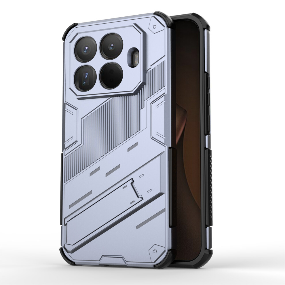 (Grey) For Xiaomi 15T Pro Case Pc + Tpu Shockproof Phone Cover With Kickstand Grey 6914290669790