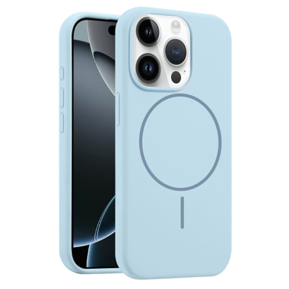 (Blue) For Iphone 13 Pro Case Compatible With Magsafe Liquid Silicone Anti-Drop Phone Cover Blue 6914295028165