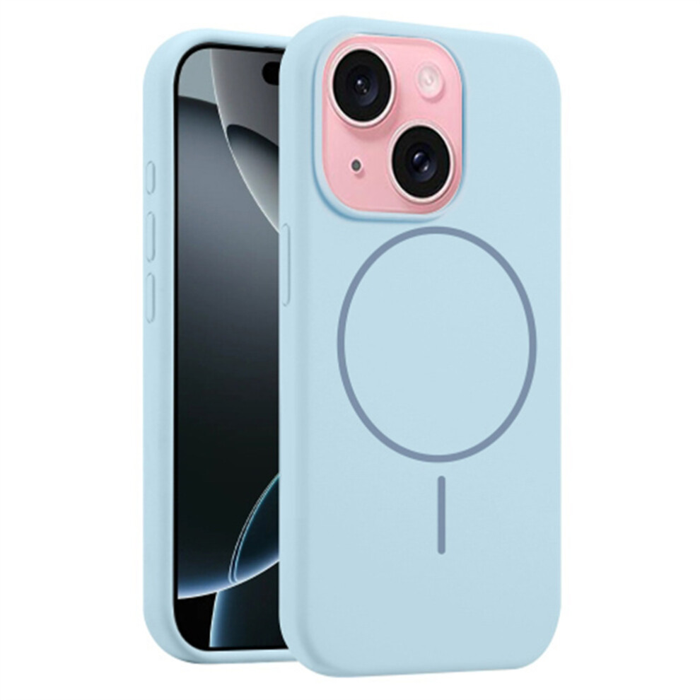 (Blue) For Iphone 14 / 13 Case Compatible With Magsafe Liquid Silicone Anti-Drop Phone Cover Blue 6914293981394