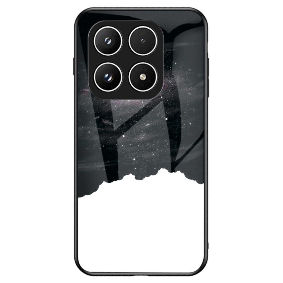 (Cosmic Starry Sky) For Xiaomi 17 Case Starry Sky Pattern Tempered Glass Phone Cover 6914291724870
