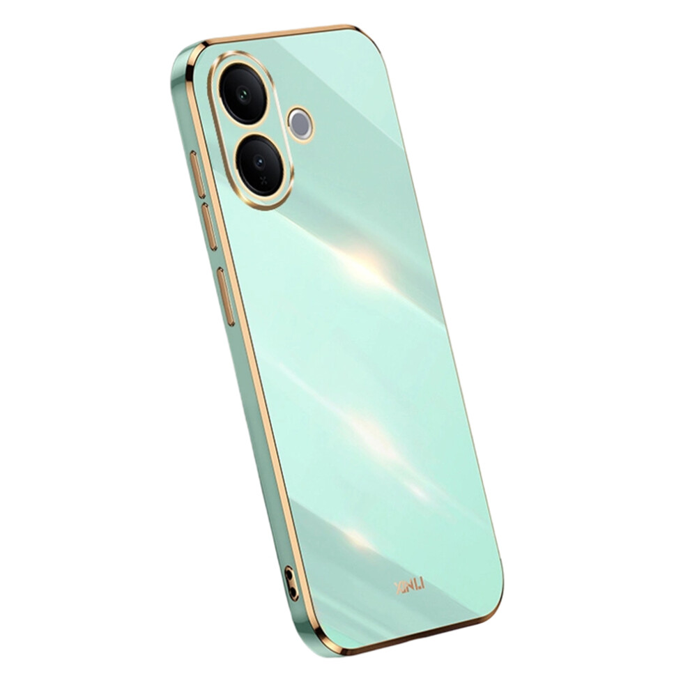 (Cyan) Bulk Purchasing Xinli For Vivo V60 Lite 5G Case Tpu Phone Cover With Electroplating Frame Blue 6914295988919