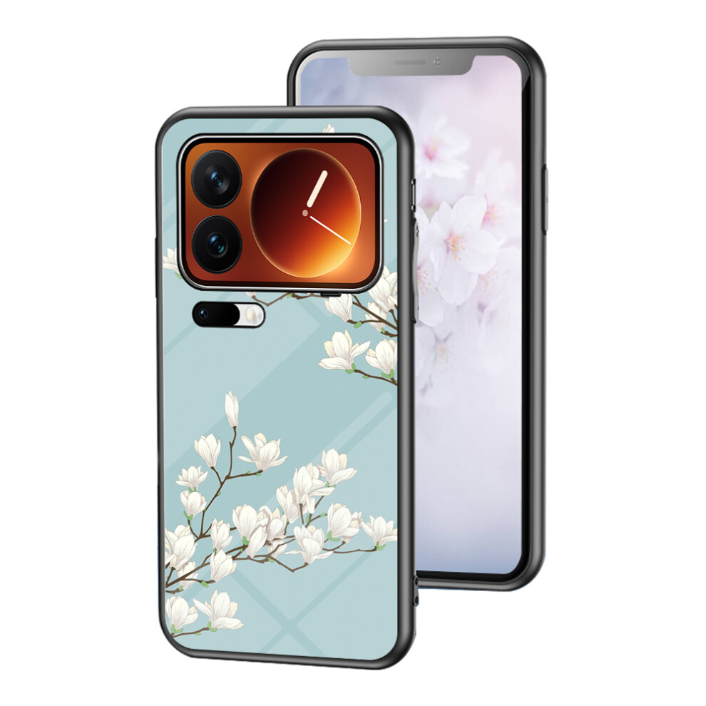 (Gardenias) Phone Case For Xiaomi 17 Pro Floral Pattern Tpu + Tempered Glass Protective Cover 6914298602324
