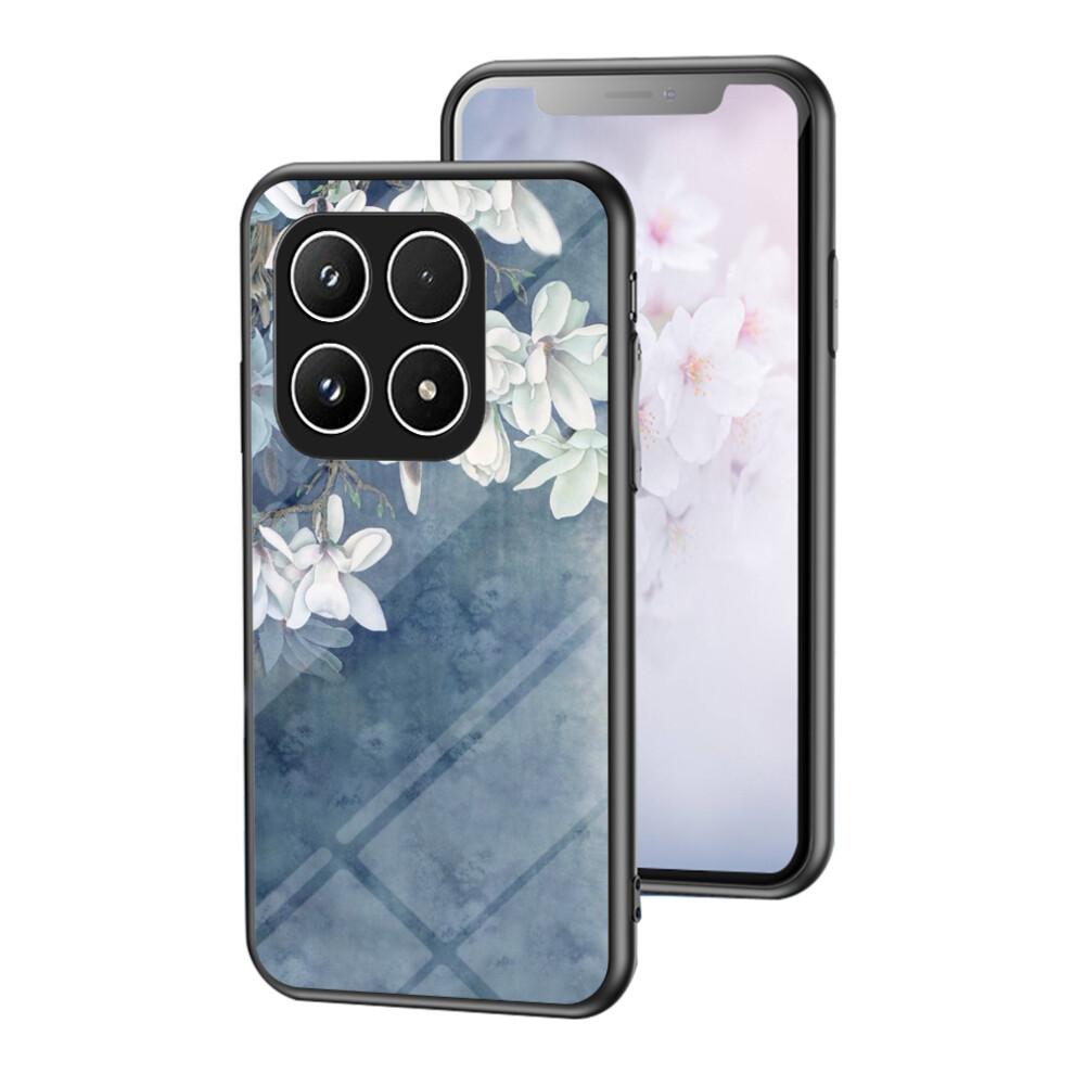 (Chinese Rose) Phone Case For Xiaomi 17 Floral Pattern Tpu + Tempered Glass Protective Cover 6914292108105