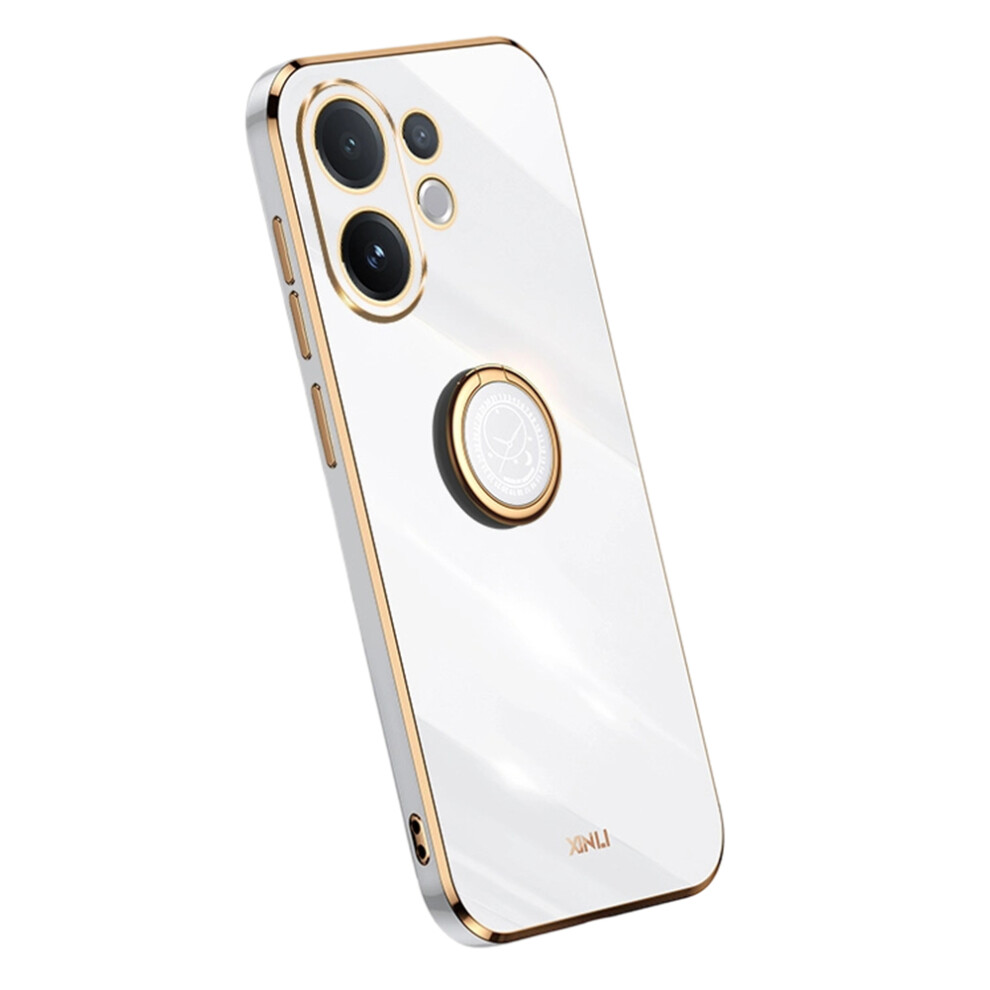 (White) Bulk Purchasing Xinli For Vivo V60 5G Case Ring Kickstand Electroplating Tpu Phone Cover White 6914297614984