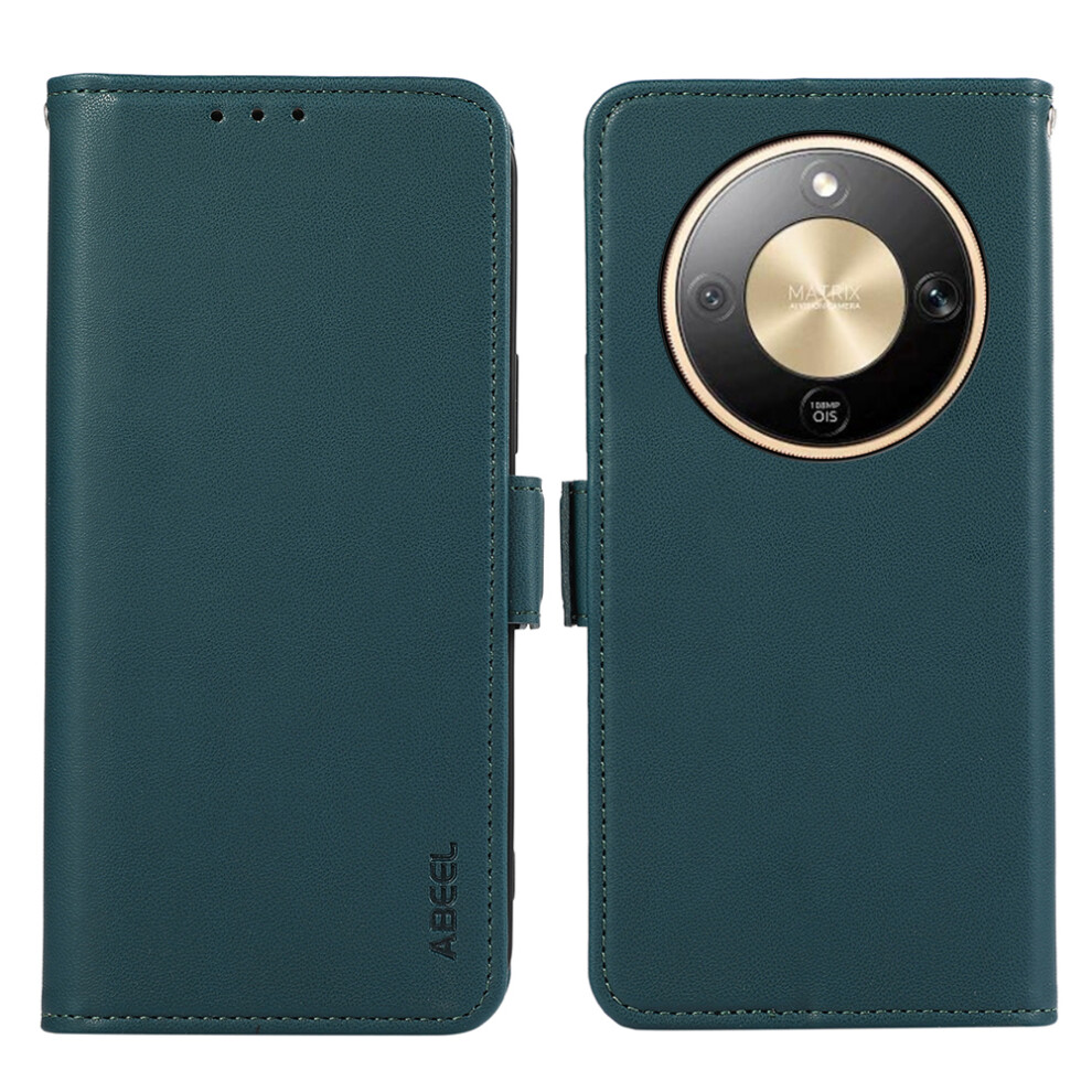(Green) Abeel For Honor Magic8 Lite 5G / X9d 5G / X70 5G Case Leather Phone Cover With Rfid Blocking Wallet Green 6914297787978