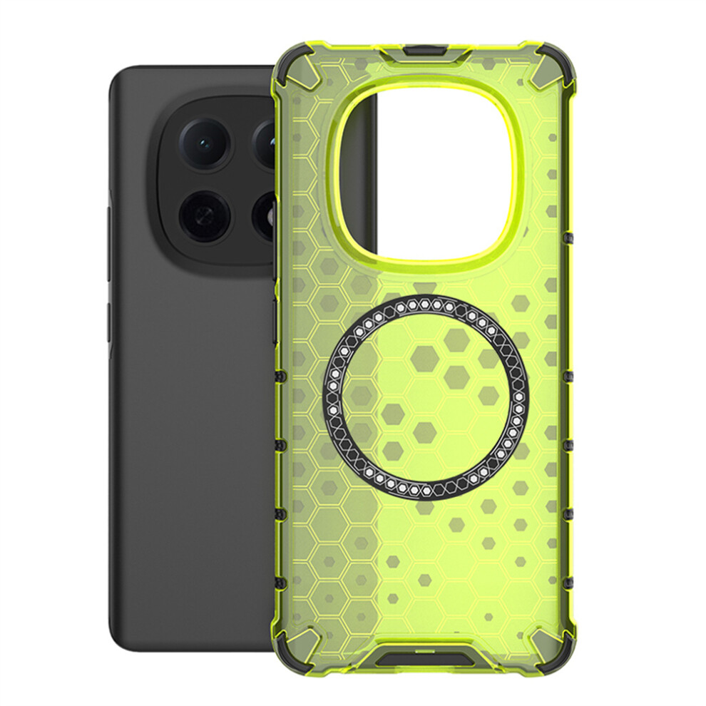 (Green) For Xiaomi Poco M8 5G / Redmi Note 15 5G (Global) Magnetic Case Honeycomb Design Tpu + Pc Phone Cover Green 6914293051882