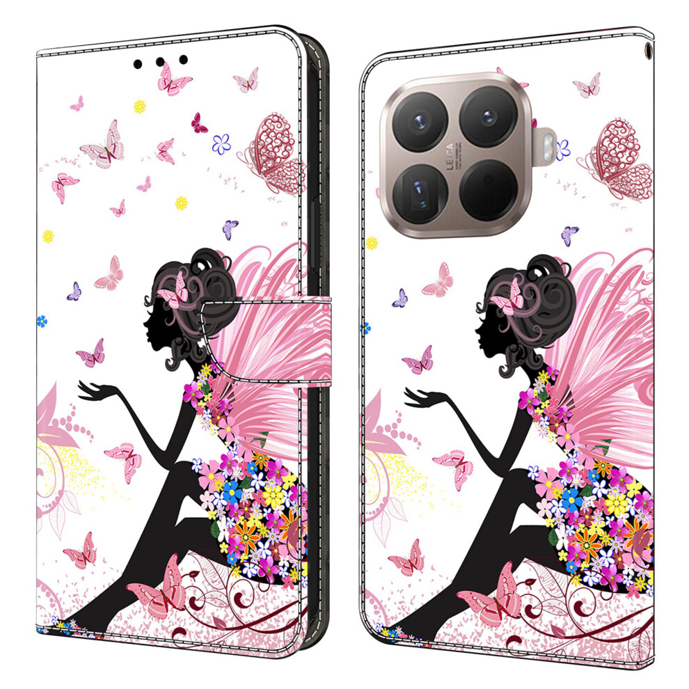 (Butterfly Woman) For Xiaomi 15T Pro Case Foldable Stand Wallet Pattern Printing Pu Leather Flip Phone Cover 6914291248413