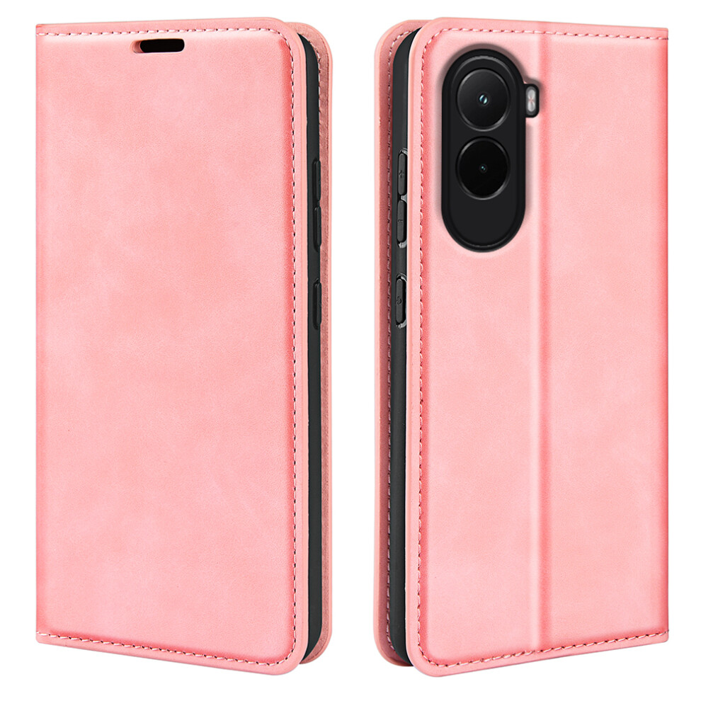 (Pink) For Xiaomi Poco M7 4G (Eu) (171Mm) Case Skin Touch Leather Wallet Phone Cover Pink 6914298897324