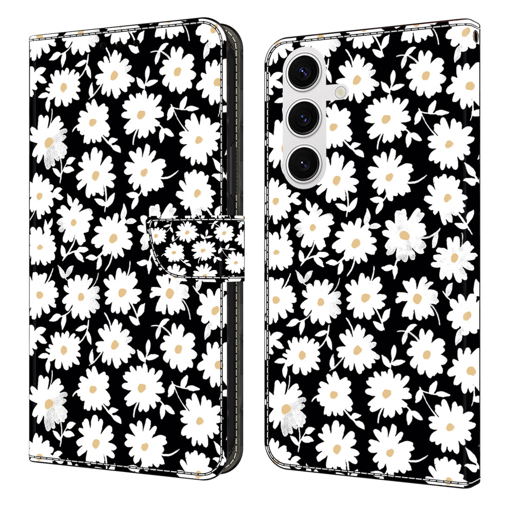 (Floral) For Samsung Galaxy S26 Case Magnetic Clasp 3D Pattern Leather Wallet Phone Cover 6914291721480