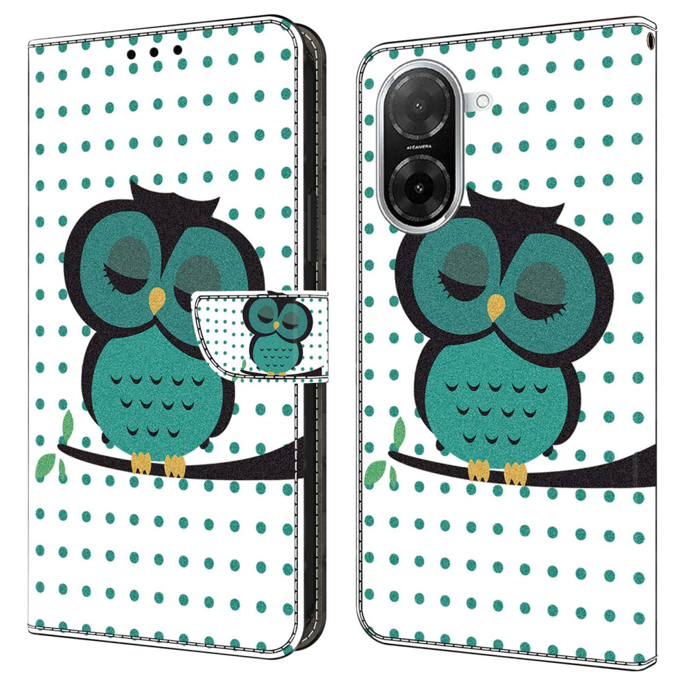 (Sleeping Owl) For Xiaomi Redmi A5 4G (171.7Mm) / Poco C71 4G Case Magnetic Clasp 3D Pattern Leather Wallet Phone Cover 6914299802266