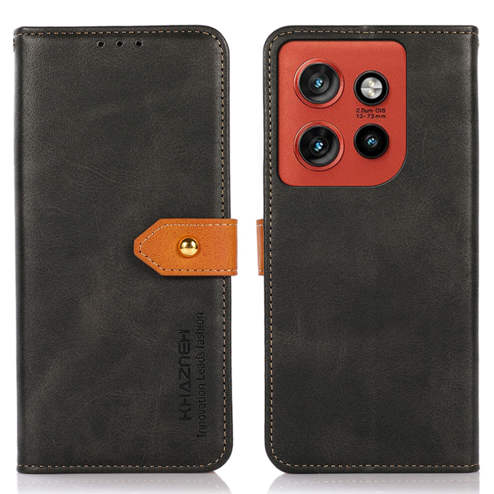 (Black) Khazneh Wallet Phone Case For Motorola Edge 60 Neo 5G / Edge 50 Neo 5G / Moto S50 5G / Thinkphone 25 5G Stand Leather Fl Black 6914299470670