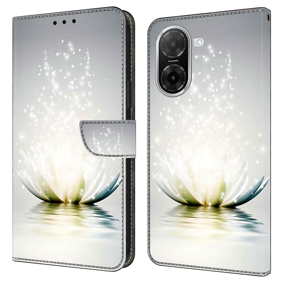 (Lotus) For Xiaomi Redmi A5 4G (171.7Mm) / Poco C71 4G Case 3D Pattern Pu Leather Wallet Phone Cover With Stand 6914291283483