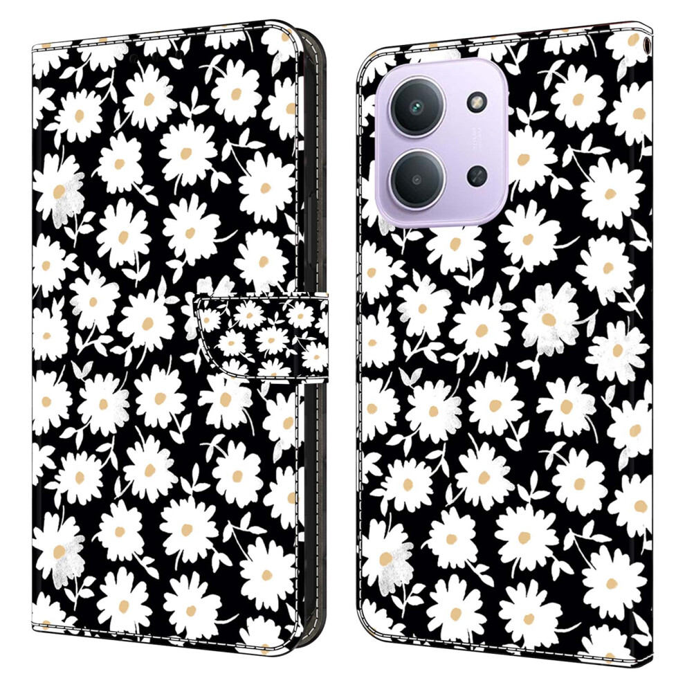 (Floral) For Xiaomi Redmi 15C 4G (Global) (171Mm) / Poco C85 4G (171Mm) Case Magnetic Clasp 3D Pattern Leather Wallet Phone Cov 6914296620702
