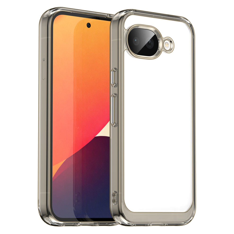(Transparent ) For Google Pixel 10A Case Tpu + Acrylic Protective Clear Phone Cover Grey 6914291580636
