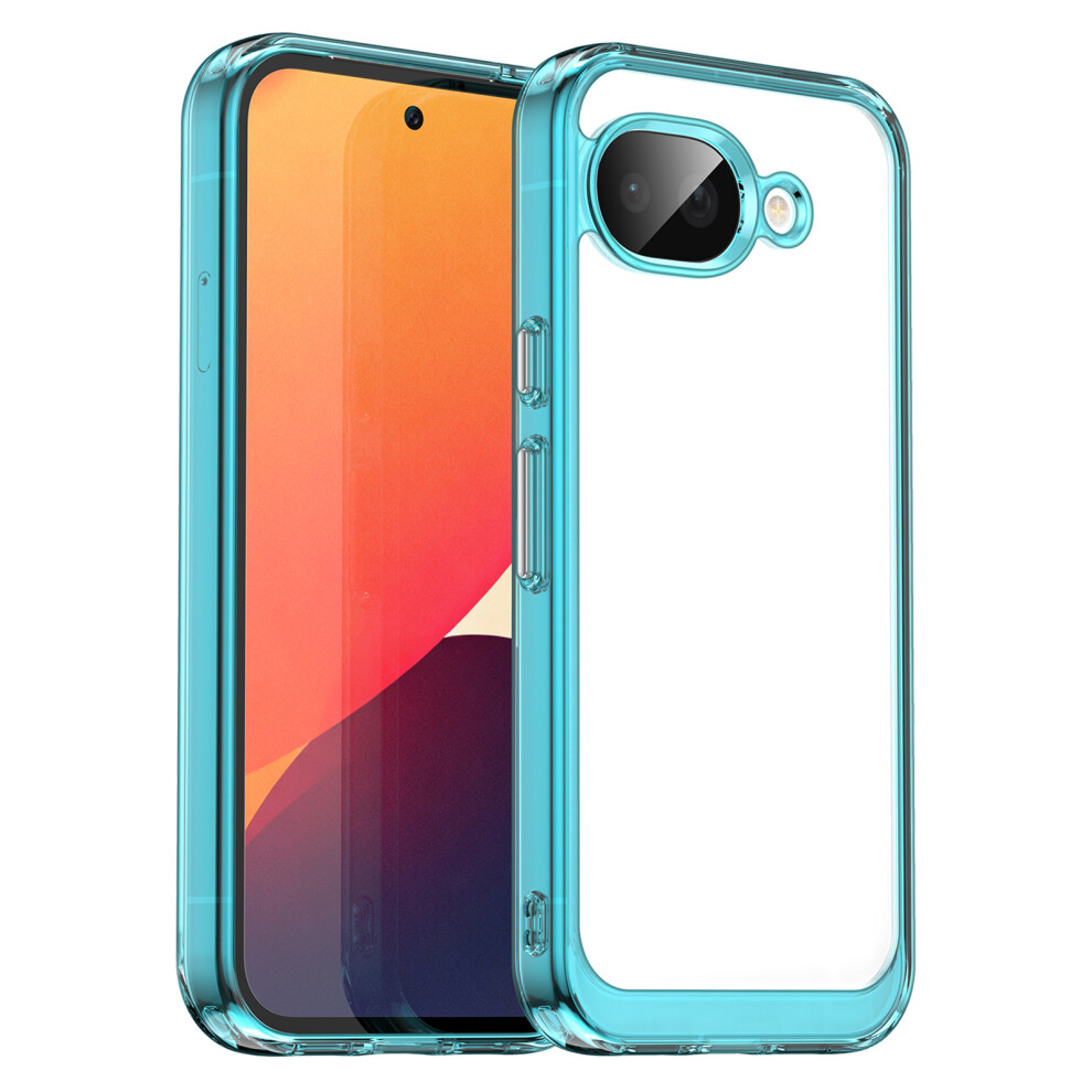 (Transparent ) For Google Pixel 10A Case Tpu + Acrylic Protective Clear Phone Cover Blue 6914296692853