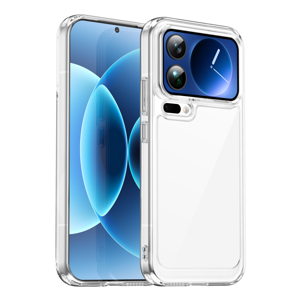 (Transparent) For Xiaomi 17 Pro Max Case Tpu + Acrylic Protective Clear Phone Cover 6914298831045