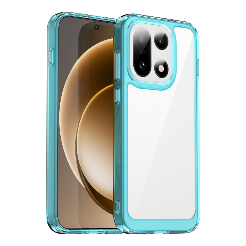 (Transparent ) For Oneplus 15 5G Case Tpu + Acrylic Protective Clear Phone Cover Blue 6914293996237