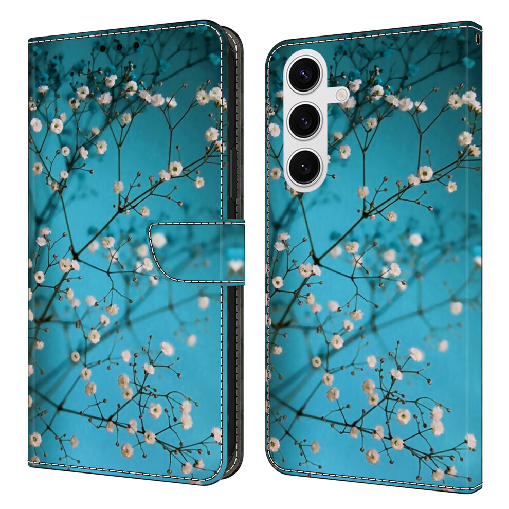 (Flower Branch) For Samsung Galaxy S26+ Case With Card Slot Pattern Printed Tpu + Pu Leather Flip Phone Cover 6914295296151