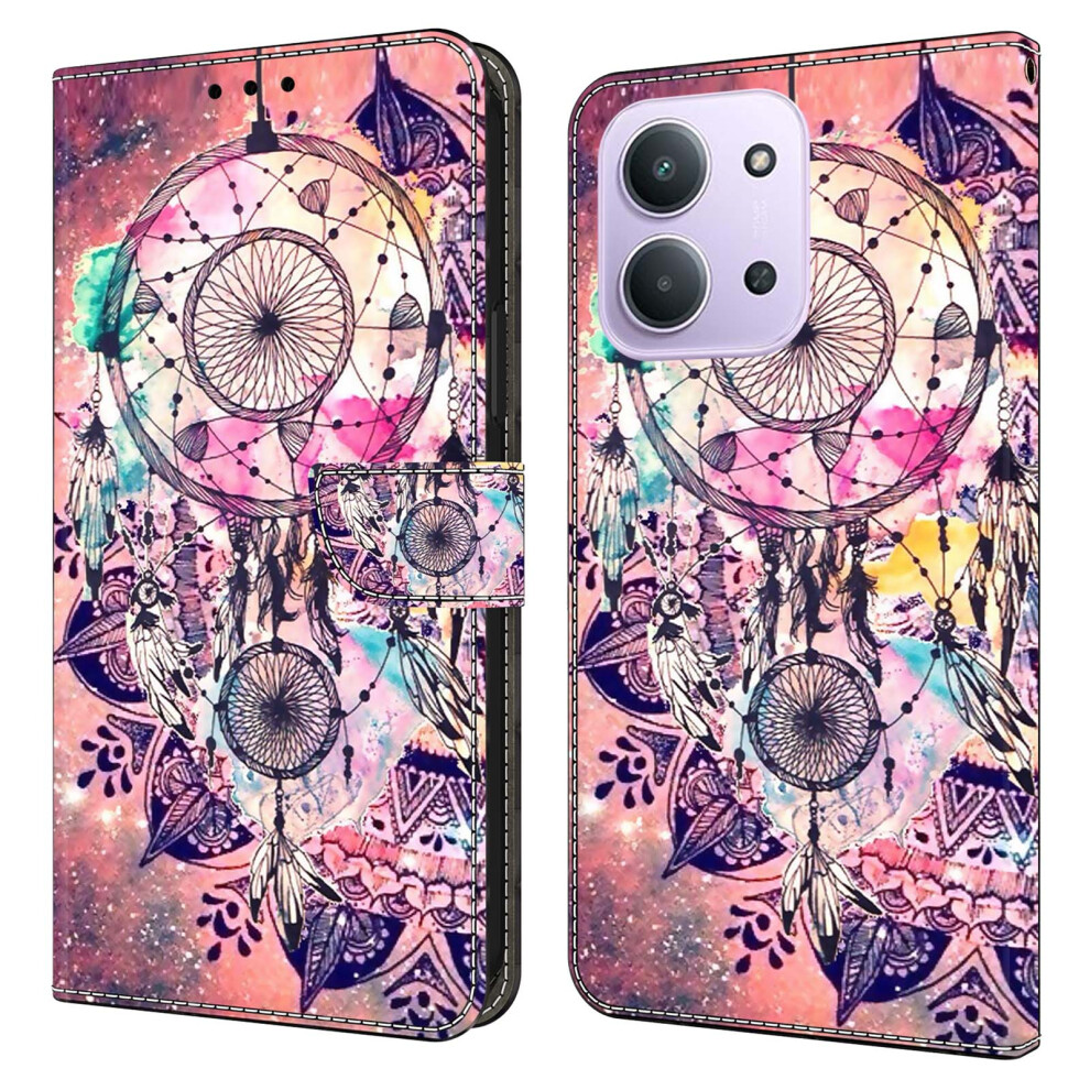 (Wind Chime) For Xiaomi Redmi 15C 4G (Global) (171Mm) / Poco C85 4G (171Mm) Wallet Case Pattern Printing Stand Leather Flip Phone C 6914290628148