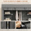 Homcom HOMCOM Fabric Wardrobe with 10 Shelves, Foldable Closet Dark Grey 4