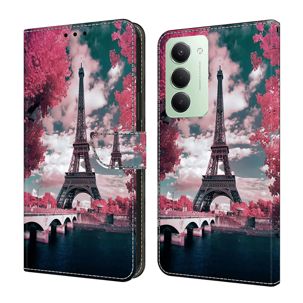 (Eiffel Tower) For Xiaomi Redmi 15 4G (Eu) (171Mm) Wallet Case Pattern Printing Stand Leather Flip Phone Cover 6914297592121