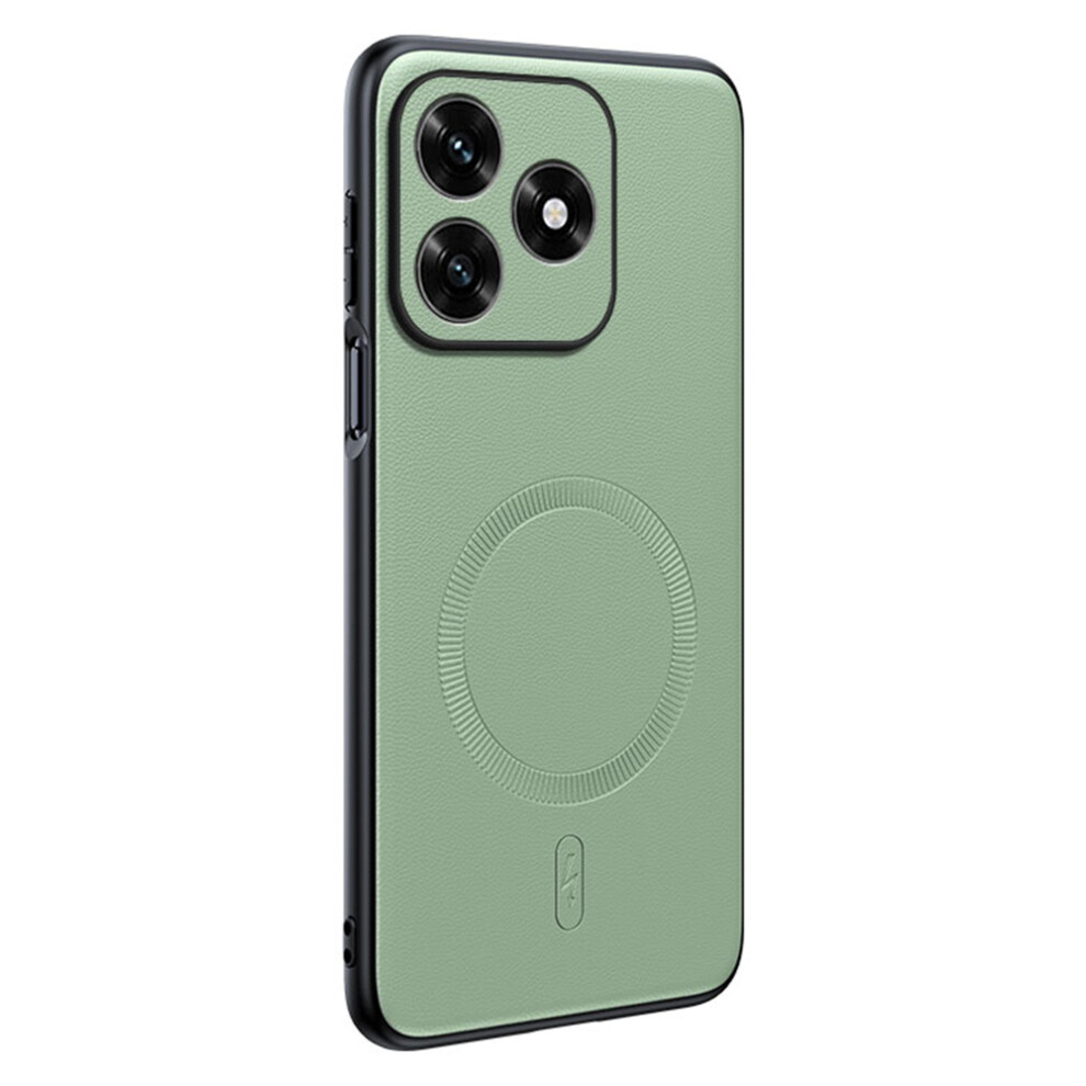 (Green) For Honor X5c 4G Case Magnetic Case Leather Coated Tpu + Pc Phone Cover Green 6914295114769