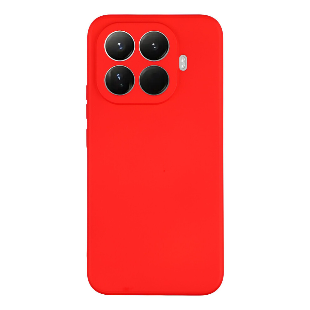 (Red) Amorus For Xiaomi 15T Pro Case Precise Cutouts Tpu Fiber Lining Shockproof Phone Cover Red 6914290996070