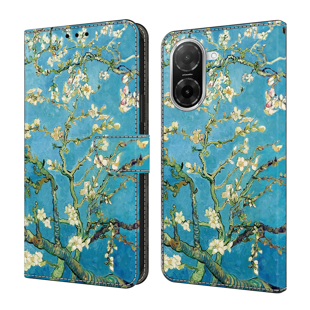 (Apricot Blossom) For Xiaomi Redmi A5 4G (171.7Mm) / Poco C71 4G Leather Case Pattern Printing Wallet Stand Flip Phone Cover 6914290928705